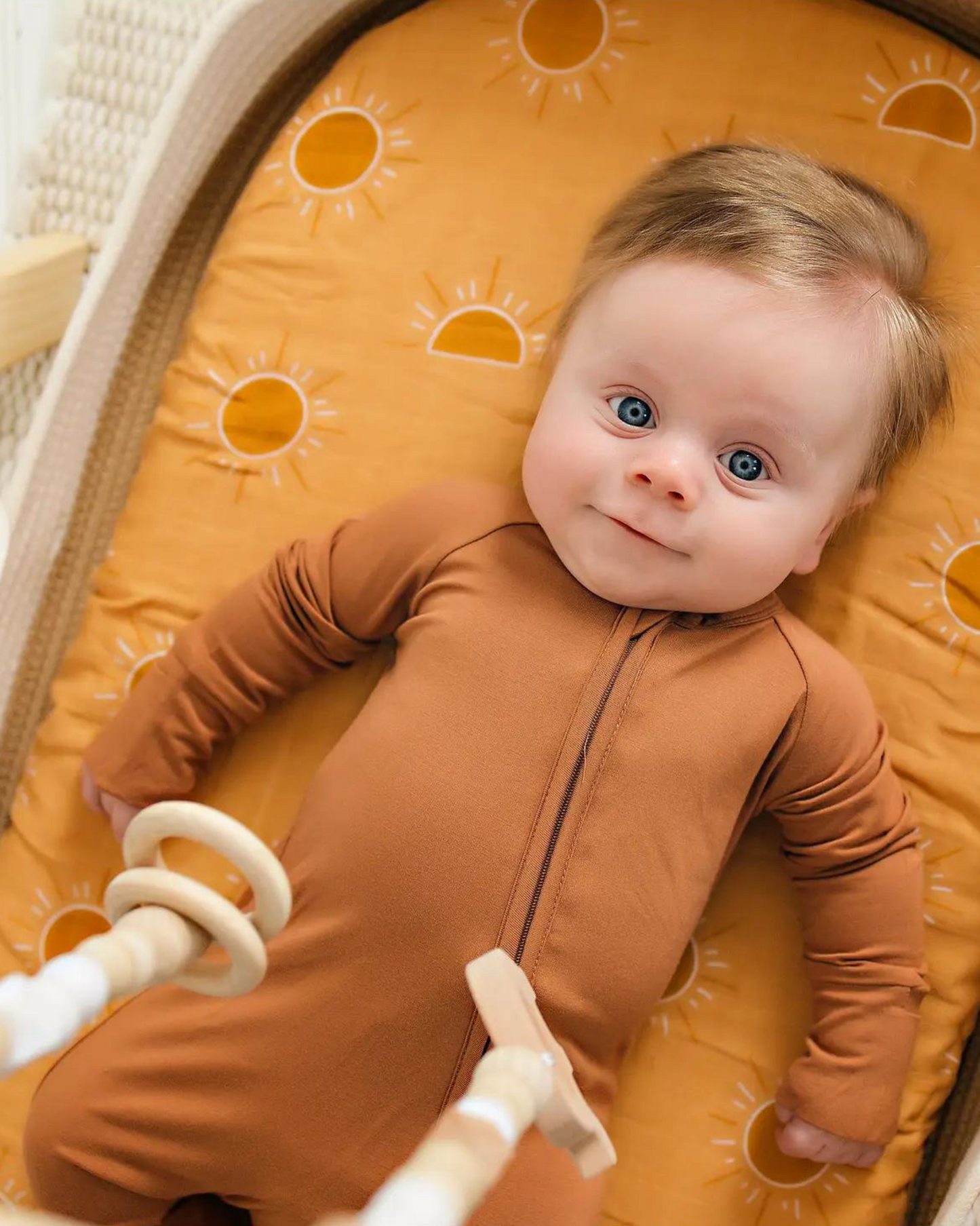 Bamboo Convertible Romper | Camel