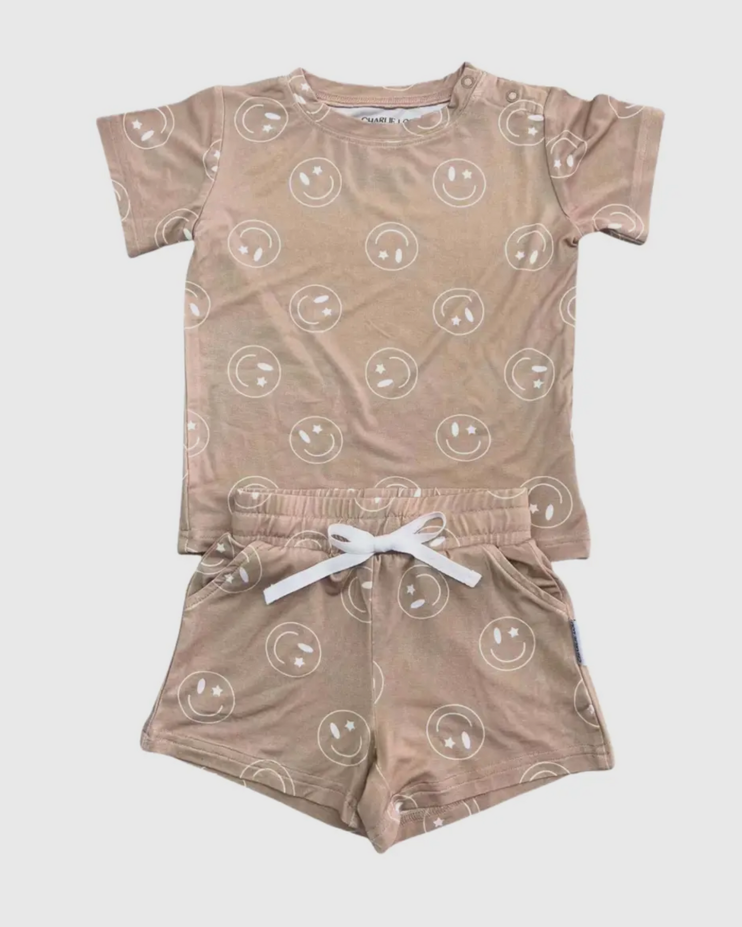 Bamboo Shortie Set | Starry Eyed Smiley