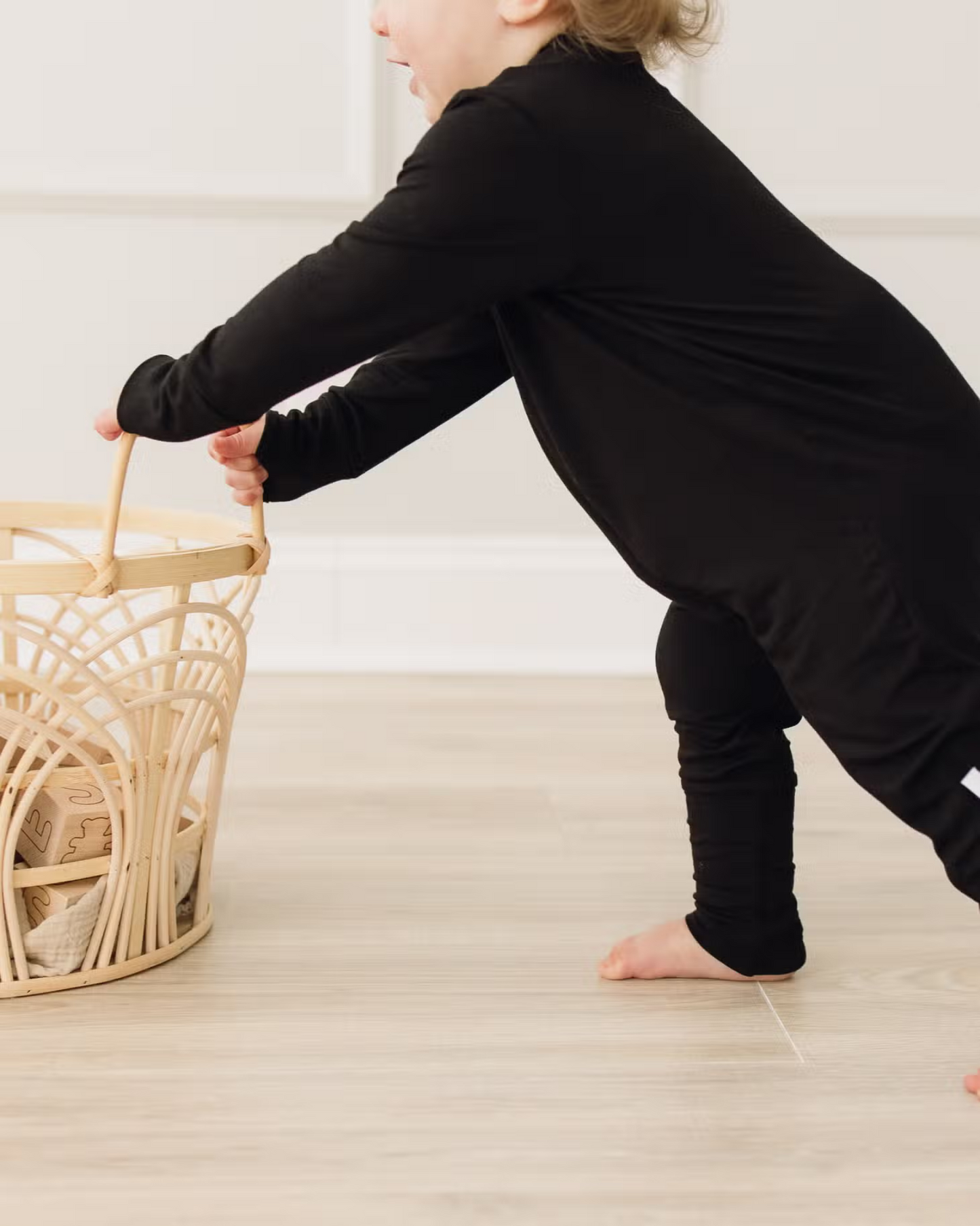 Bamboo Convertible Romper | Onyx