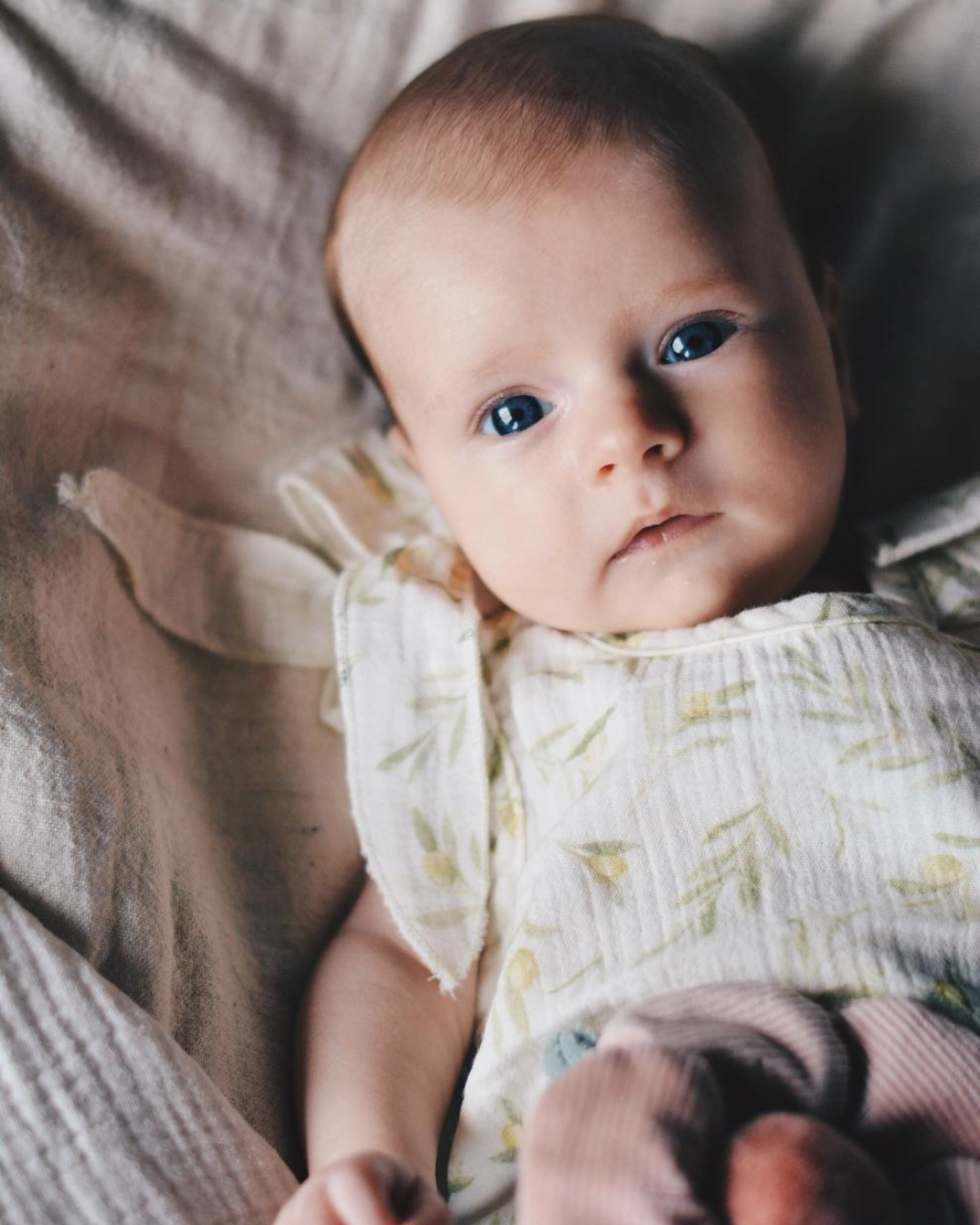 Nora Muslin Romper | Olives