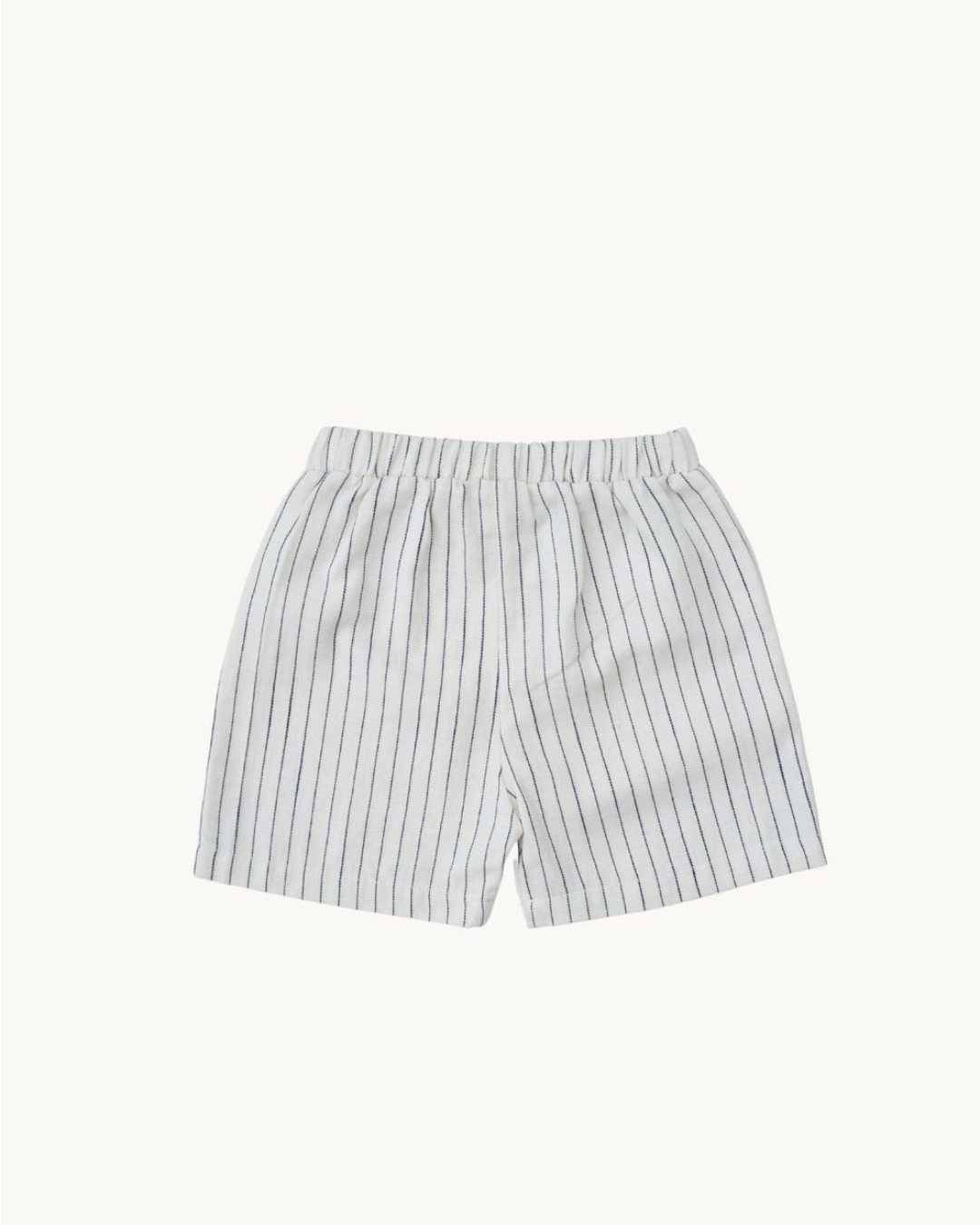 Berty Shorts | Beige & Black Stripe