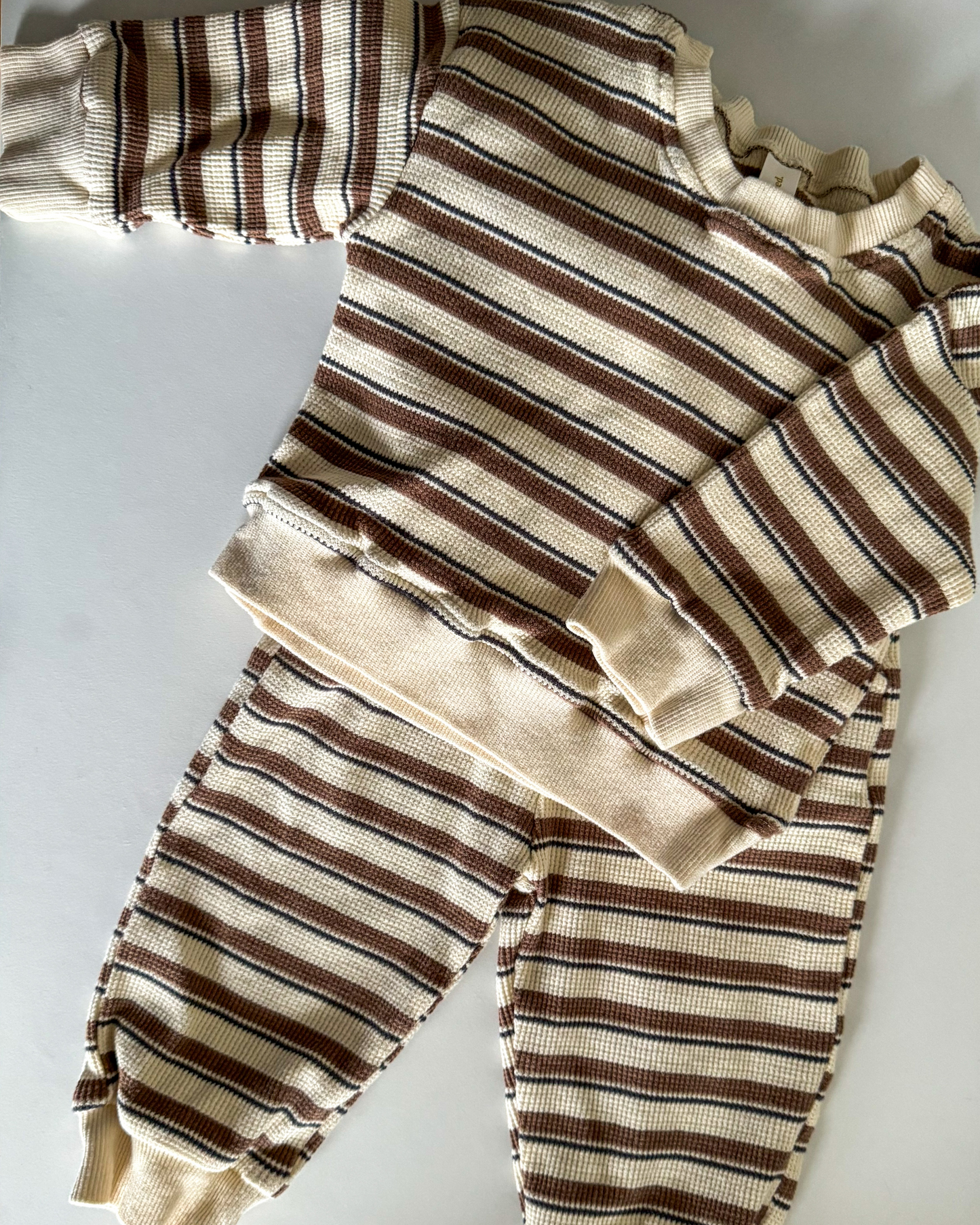 Striped Waffle Set | Cocoa