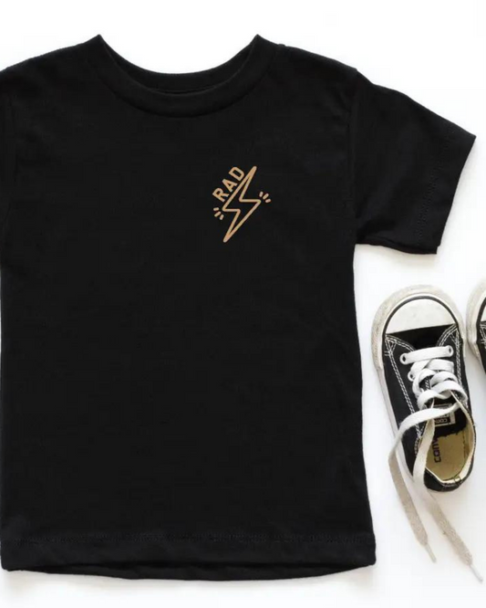 Rad Lightning Bolt Tee | Black