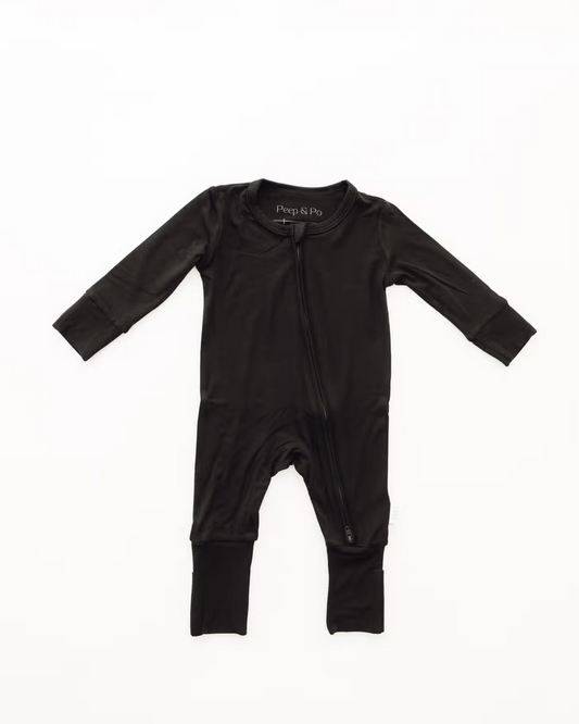 Bamboo Convertible Romper | Onyx