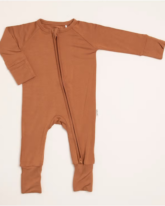 Bamboo Convertible Romper | Camel